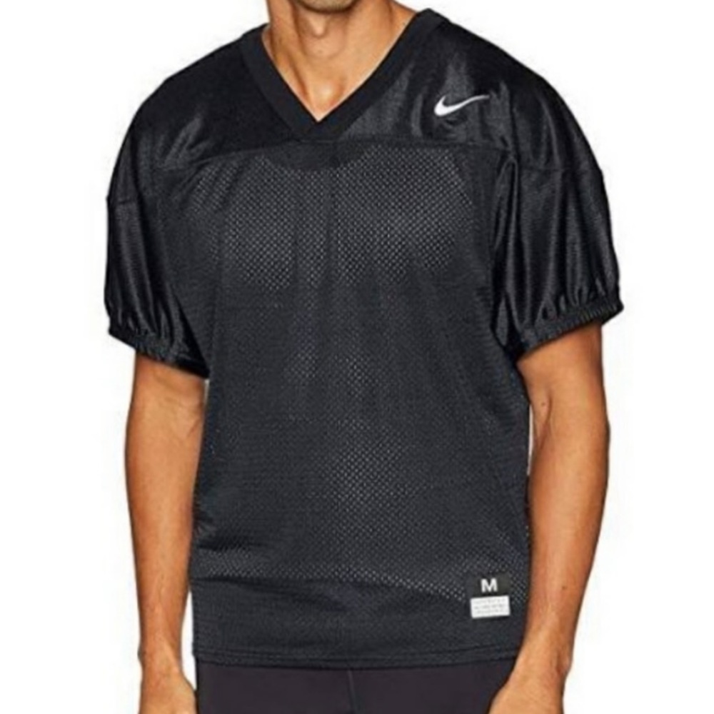 Nike youth black football training jersey Sz-XL NWT Q8‎